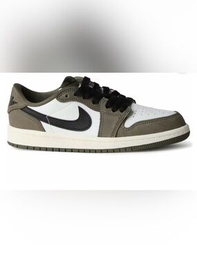 Nike Air Jordan 1 Retro Low OG Sneaker in Medium Olive & Black